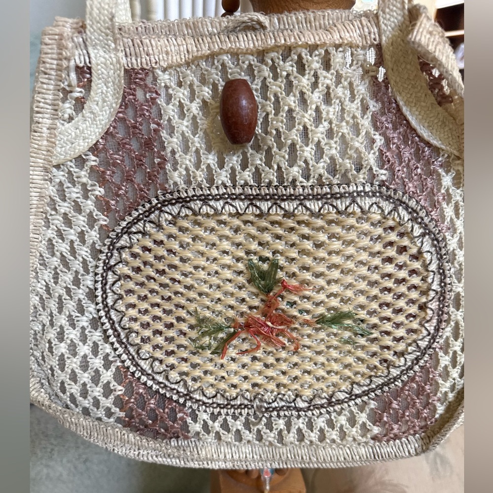 Vintage Taiwanese Woven Handbag